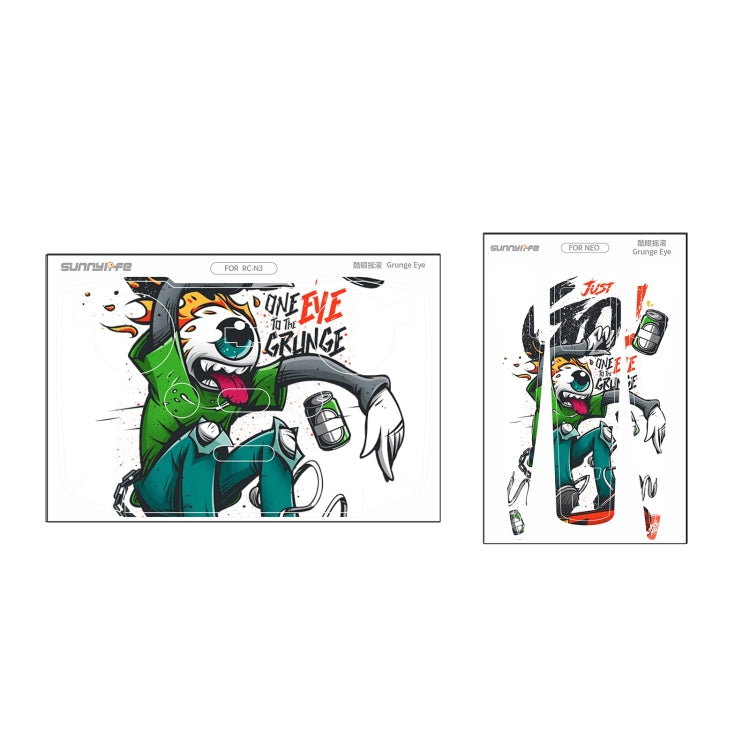 For DJI Neo Drone Body Remote Control Protective Sticker(Grunge Eyes) - free shipping - PMC TechLife - Order now!