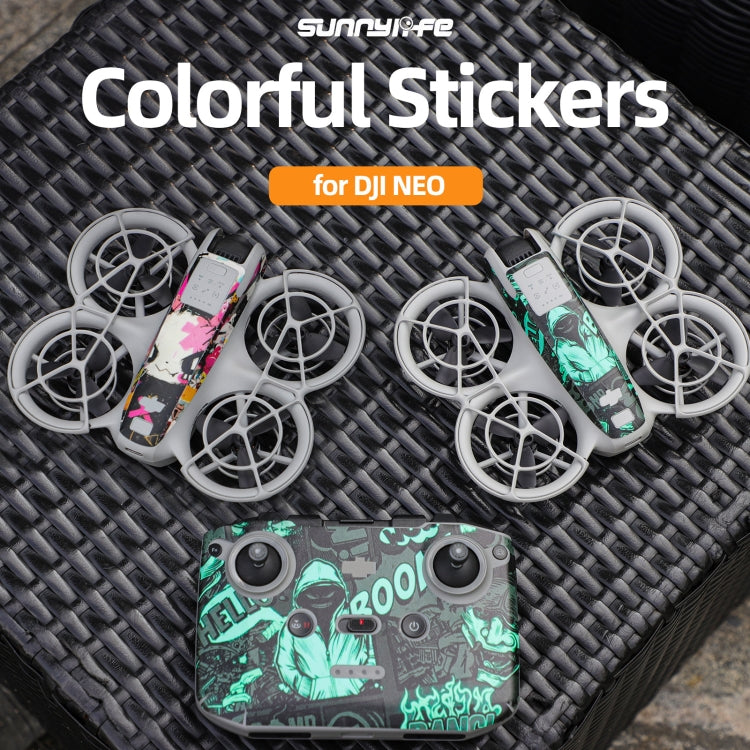 For DJI Neo Drone Body Remote Control Protective Sticker(Graffiti Boom) - free shipping - PMC TechLife - Order now!