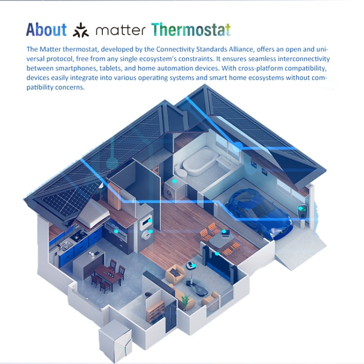 BHT-009GALW-MT Water Heating WiFi Smart Home LED Thermostat with Matter(Black) - Thermostat & Thermometer by PMC Jewellery | Online Shopping South Africa | PMC Jewellery | Buy Now Pay Later Mobicred