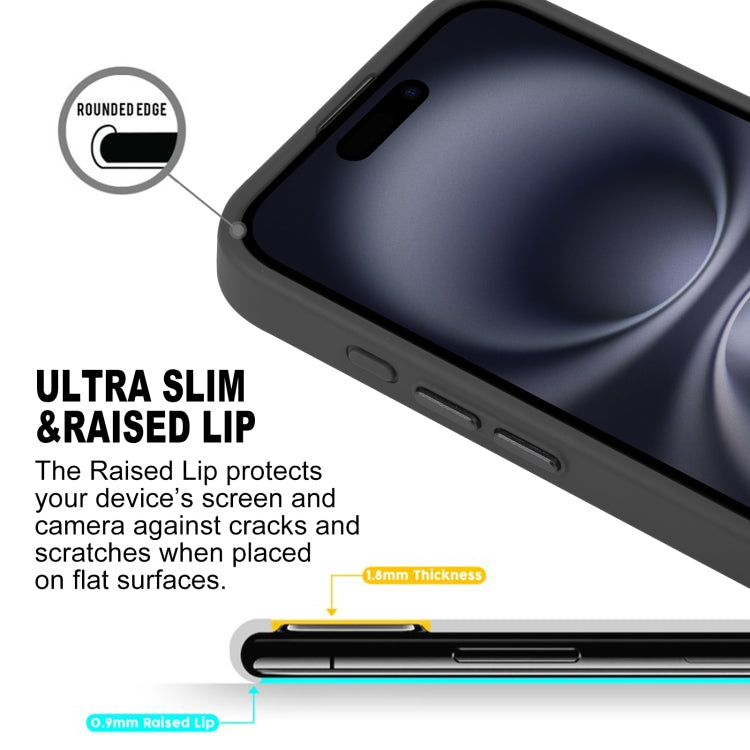 For iPhone 16 Plus GEBEI Skin Feel MagSafe Magnetic Phone Case(Black) - iPhone 16 Plus Cases by GEBEI | Online Shopping South Africa | PMC Jewellery | Buy Now Pay Later Mobicred