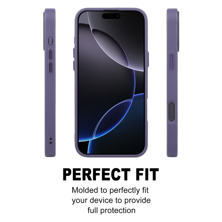 For iPhone 16 Pro Max GEBEI Skin Feel MagSafe Magnetic Phone Case(Purple) - free shipping - PMC Jewellery - Order now!