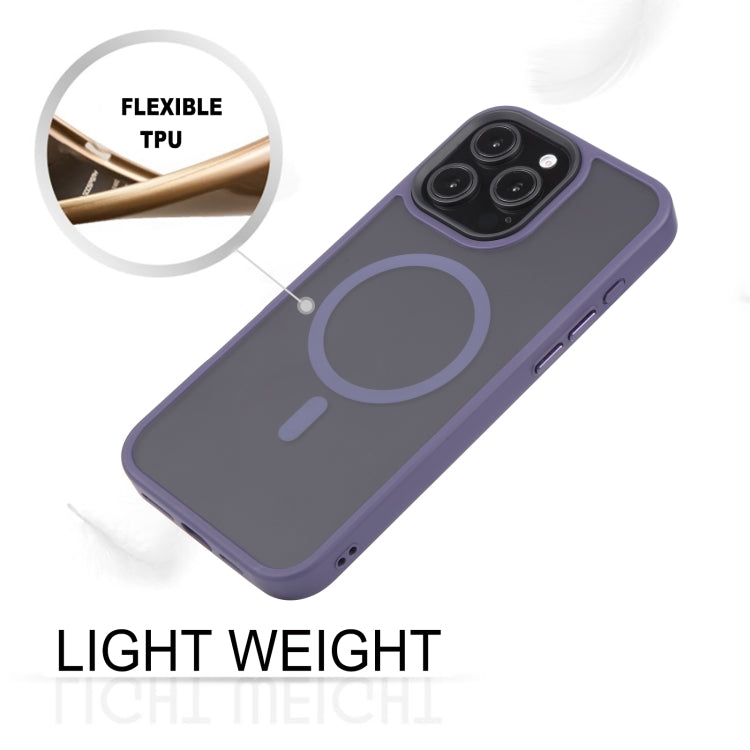 For iPhone 16 Pro Max GEBEI Skin Feel MagSafe Magnetic Phone Case(Purple) - free shipping - PMC Jewellery - Order now!
