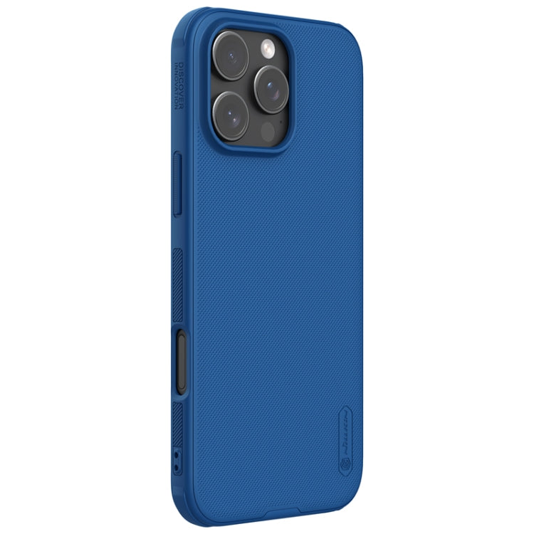 For iPhone 16 Pro NILLKIN Frosted Shield Pro Magnetic Magsafe Phone Case(Blue) - free shipping - PMC Jewellery - Order now!