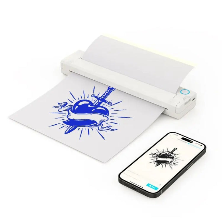 A41 203DPI Portable Tattoo Printer Office Study Bluetooth HD Thermal Printer(Black) - Receipt Printers by PMC Jewellery | Online Shopping South Africa | PMC Jewellery | Buy Now Pay Later Mobicred