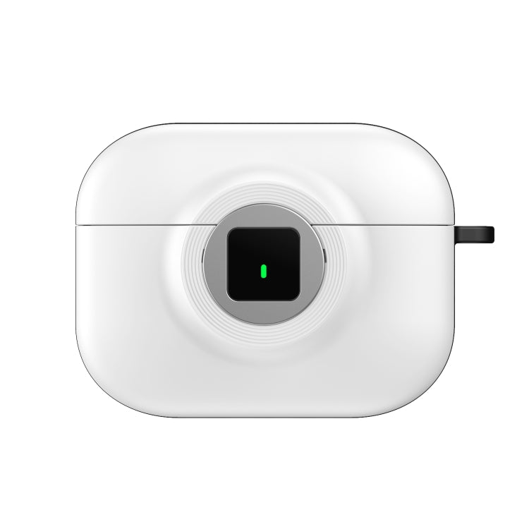 For AirPods 3 Camera Series PC + TPU Headset Shockproof Carbon Fibre Case(White) - For AirPods 3 by PMC Jewellery | Online Shopping South Africa | PMC Jewellery | Buy Now Pay Later Mobicred