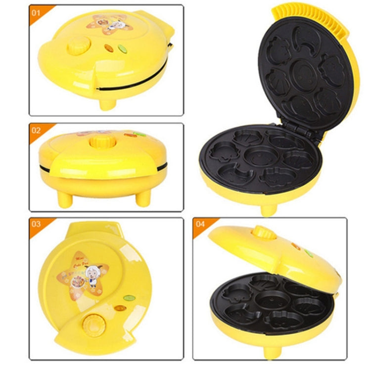 Household Cake Machine Double-sided Heating Baking Machine, Plug Type:US Plug(Yellow) - free shipping - PMC TechLife - Order now!