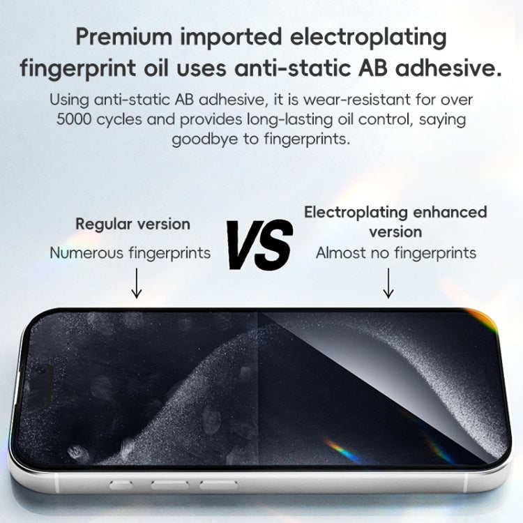 For iPhone 16 Pro Max ZGA 0.33mm 2.5D Anti-static HD Tempered Glass Film - free shipping - PMC Jewellery - Order now!