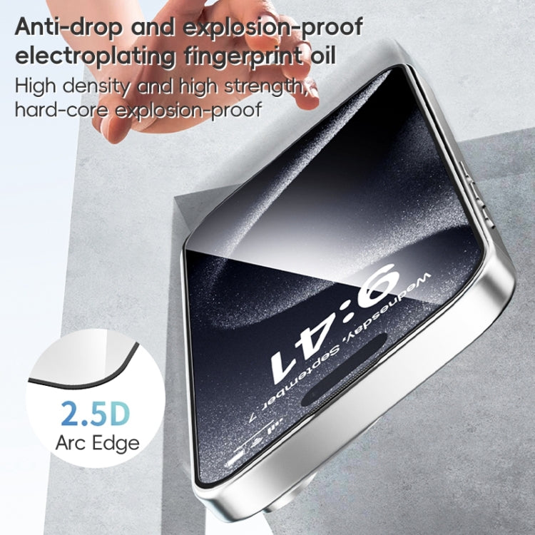 For iPhone 16 ZGA 0.33mm 2.5D Anti-static HD Tempered Glass Film - free shipping - PMC Jewellery - Order now!