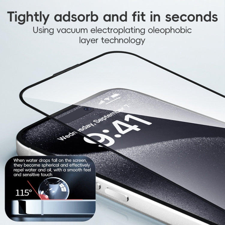 For iPhone 16 ZGA 0.33mm 2.5D Anti-static HD Tempered Glass Film - free shipping - PMC Jewellery - Order now!