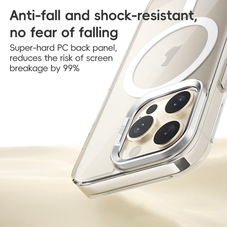 For iPhone 16 Plus ZGA Magsafe Clear PC Tempered Glass Phone Case(Transparent) - free shipping - PMC Jewellery - Order now!