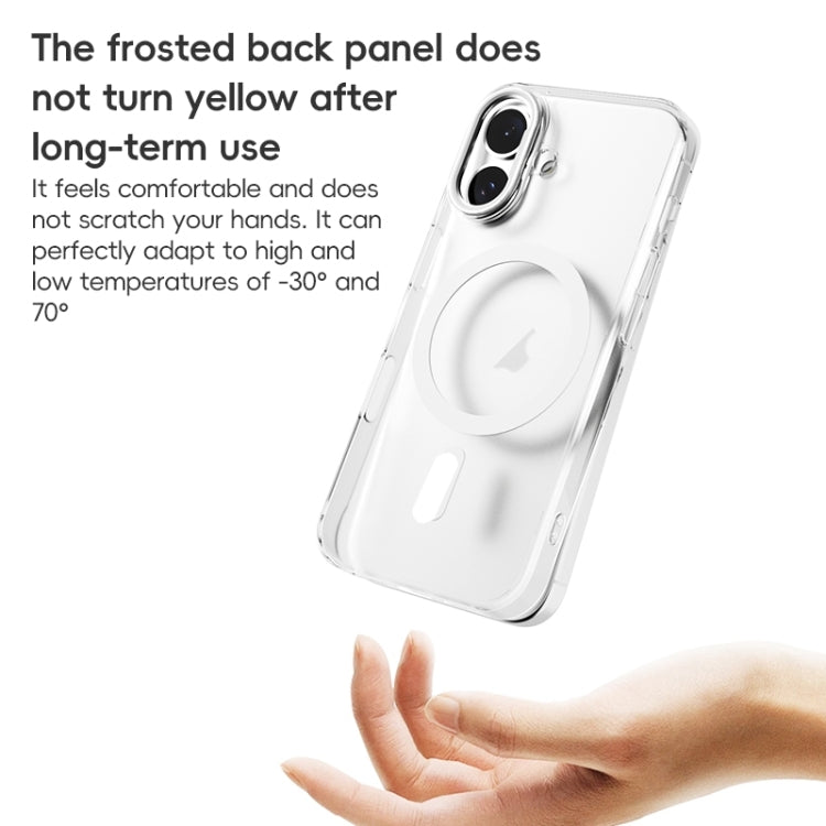 For iPhone 16 Plus ZGA Magsafe Clear PC Tempered Glass Phone Case(Transparent) - free shipping - PMC Jewellery - Order now!