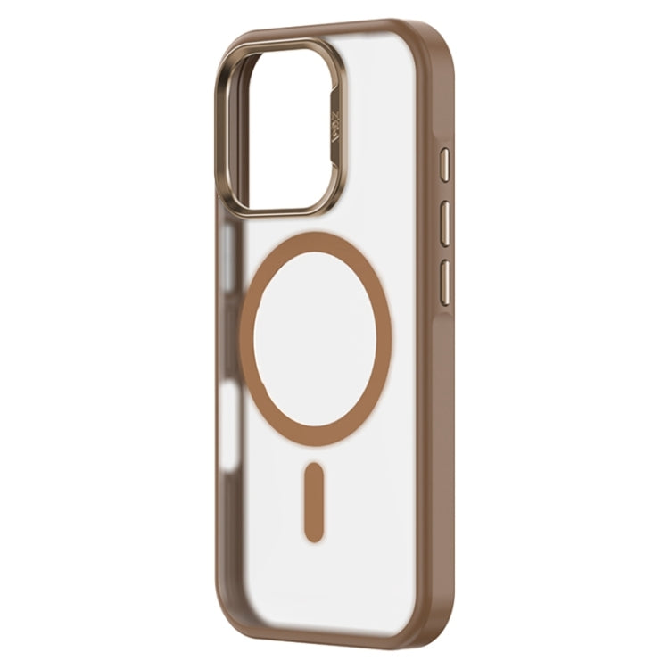 For iPhone 16 Pro ZGA Magsafe Frosted PC Hybrid TPU Phone Case(Gold) - free shipping - PMC Jewellery - Order now!