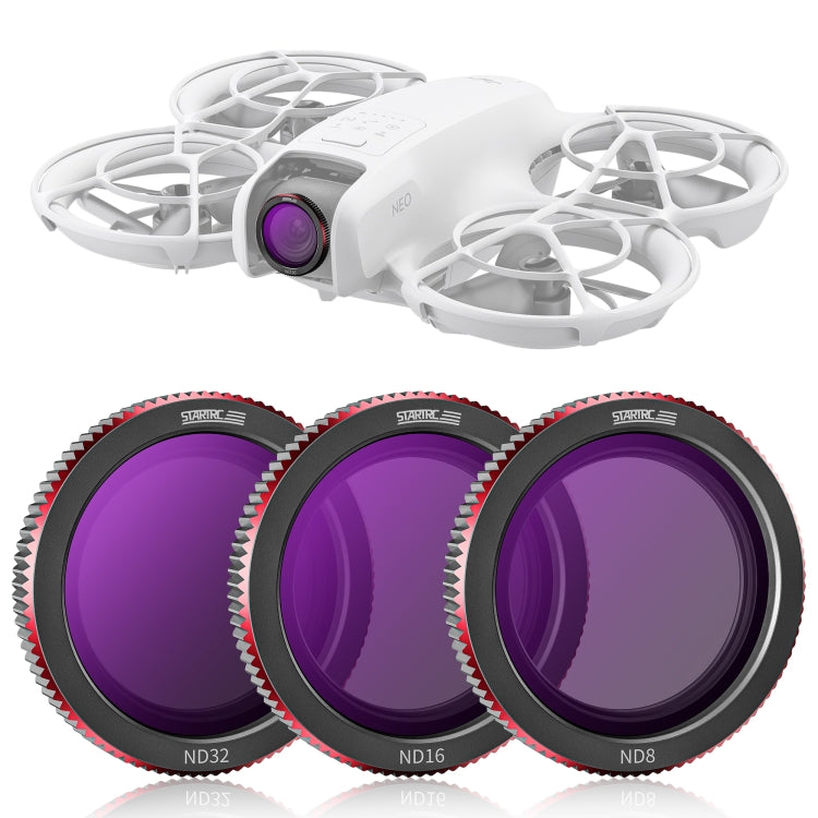 For DJI Neo STARTRC Drone Lens Filter, Lens:3 in 1 ND8/16/32 - free shipping - PMC TechLife - Order now!