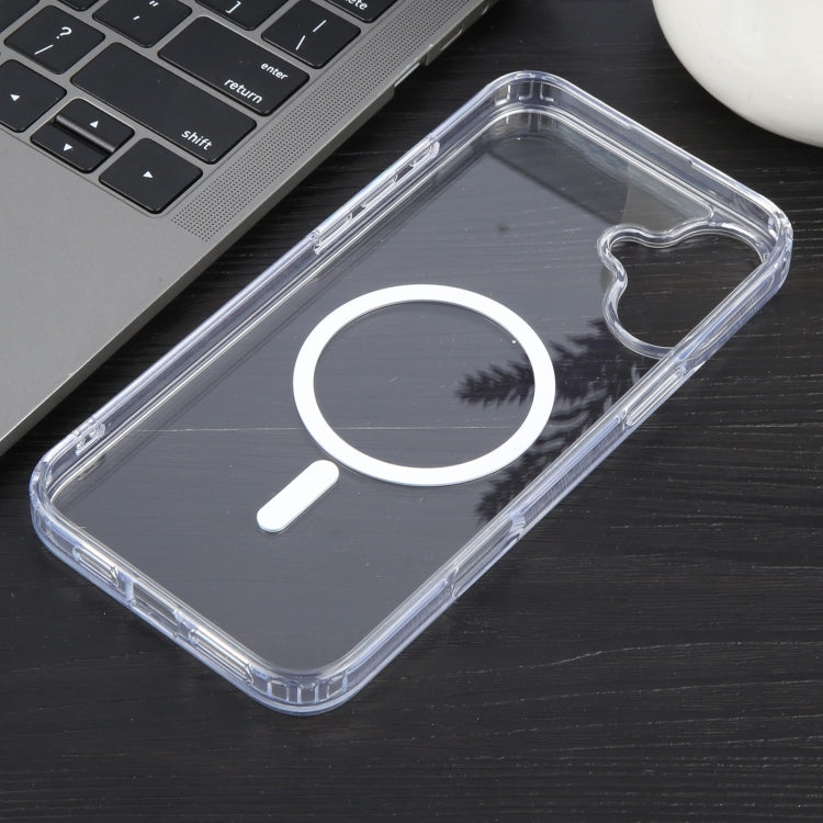 For iPhone 16 GEBEI MagSafe Magnetic Transparent Phone Case(Transparent) - free shipping - PMC Jewellery - Order now!