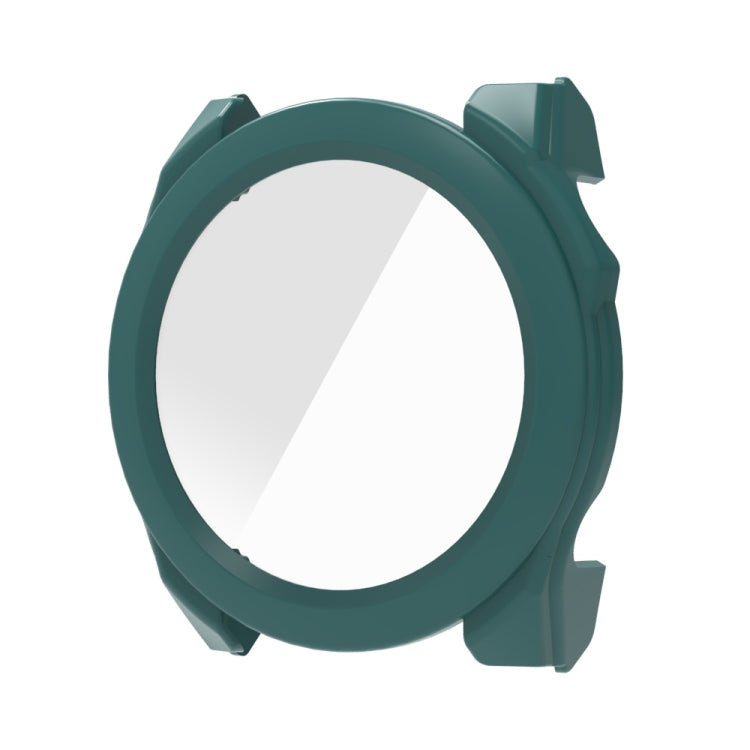 For Garmin Fenix 8 AMOLED 43mm Tempered Glass Film Integrated PC Watch Protective Case(Green) - Watch Cases by PMC TechLife | Online Shopping South Africa | PMC TechLife | Buy Now Pay Later Mobicred