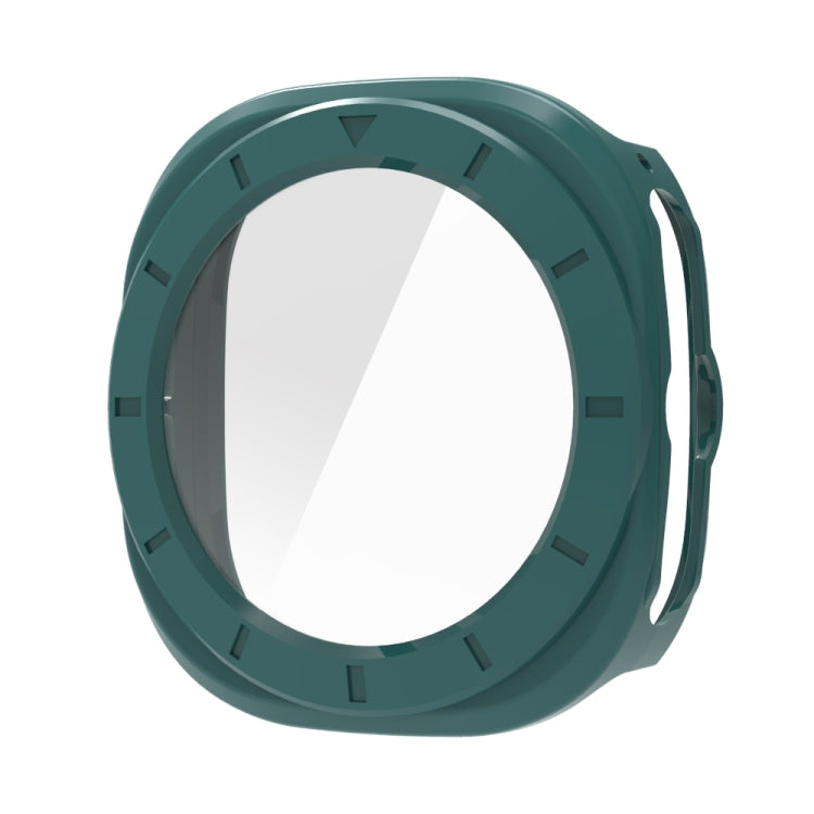 For Samsung Galaxy Watch Ultra 47mm / Ultra 2025 Tempered Glass Film Integrated PC Watch Protective Cover(Green) - free shipping - PMC TechLife - Order now!