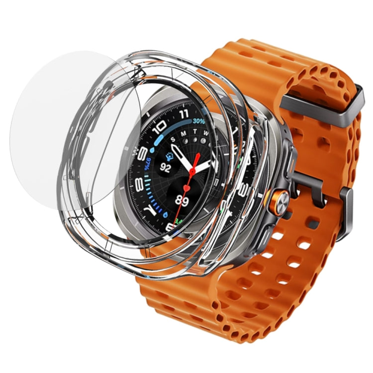 For Samsung Galaxy Watch Ultra 47mm / Ultra 2025 Tempered Glass Film Integrated PC Watch Protective Cover(Green) - free shipping - PMC TechLife - Order now!