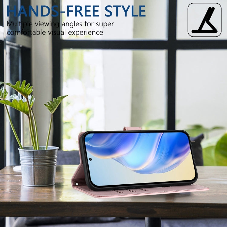 For Motorola Moto G 5G 2024 Oversea Honeycomb Embossing RFID Leather Phone Case(Pink) - Motorola Cases by PMC Jewellery | Online Shopping South Africa | PMC Jewellery | Buy Now Pay Later Mobicred