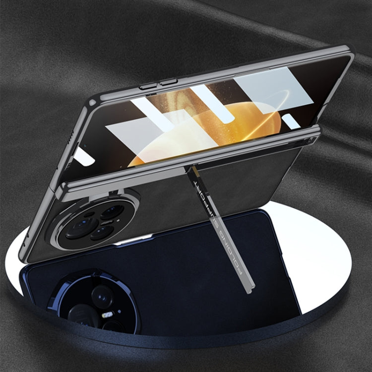 For Honor Magic V3 GKK Integrated Magnetic Fold Hinge Leather Shockproof Phone Case(Matte Black) - free shipping - PMC Jewellery - Order now!