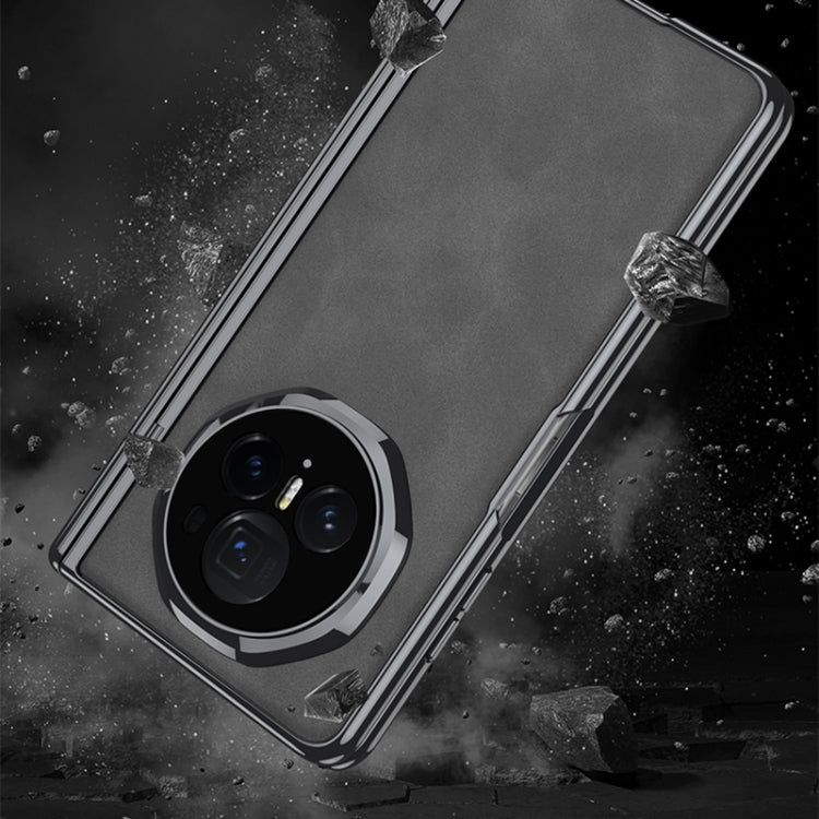 For Honor Magic V3 GKK Integrated Magnetic Fold Hinge Leather Shockproof Phone Case(Matte Black) - free shipping - PMC Jewellery - Order now!