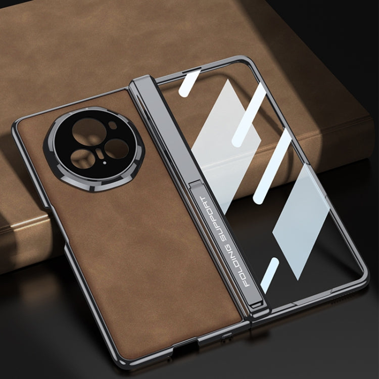 For Honor Magic V3 GKK Integrated Magnetic Fold Hinge Leather Shockproof Phone Case(Matte Green) - free shipping - PMC Jewellery - Order now!