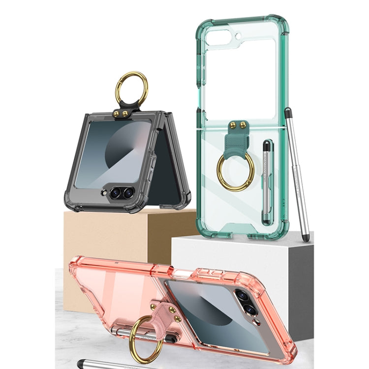 For Samsung Galaxy Z Flip6 / Flip7 FE GKK Airbag Protective Phone Case with Ring & Pen(Pink) - free shipping - PMC Jewellery - Order now!