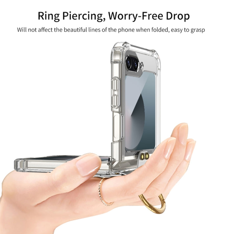 For Samsung Galaxy Z Flip6 / Flip7 FE GKK Airbag Protective Phone Case with Ring & Pen(Pink) - free shipping - PMC Jewellery - Order now!