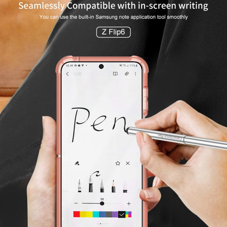For Samsung Galaxy Z Flip6 GKK Airbag Protective Phone Case with Ring & Pen(Black) - free shipping - PMC Jewellery - Order now!