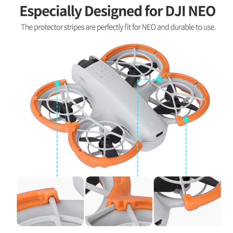 For DJI Neo Sunnylife Propeller Protective Guard Anti-collision Ring Cover(Orange) - free shipping - PMC TechLife - Order now!