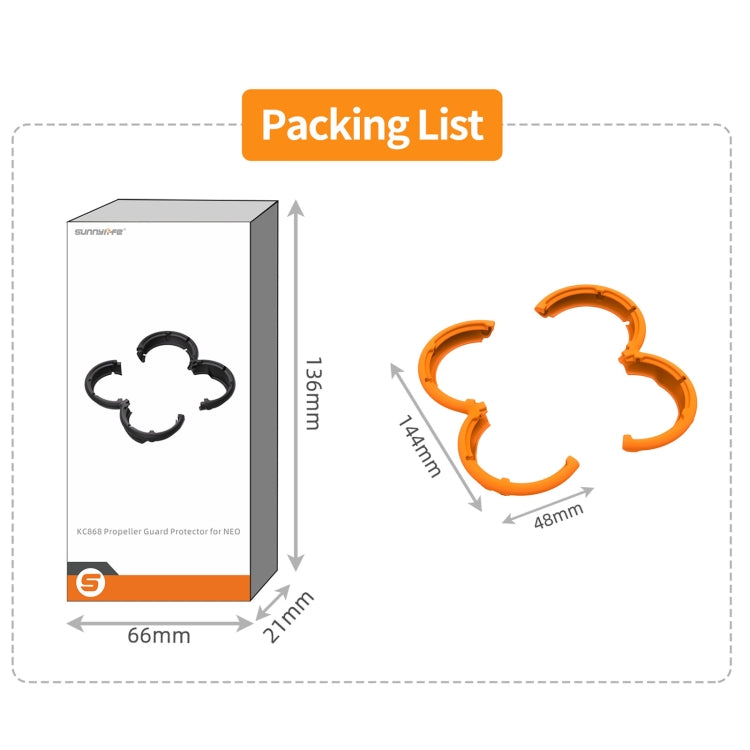 For DJI Neo Sunnylife Propeller Protective Guard Anti-collision Ring Cover(Black) - free shipping - PMC TechLife - Order now!