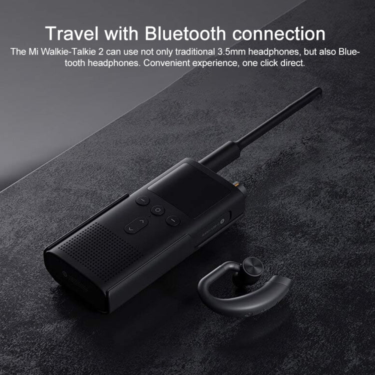 Original Xiaomi IP65 Waterproof UV Dual Band Walkie Talkie 2(Black) - free shipping - PMC Jewellery - Order now!