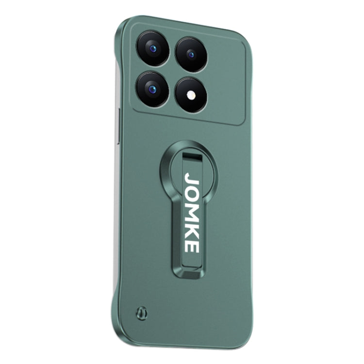 For Redmi K70 Pro Baking Varnish 360 Rotate Holder No Frame PC Phone Case(Green) - Xiaomi Cases by PMC Jewellery | Online Shopping South Africa | PMC Jewellery | Buy Now Pay Later Mobicred