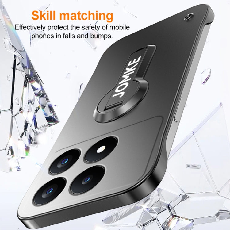 For Redmi K70 Pro Baking Varnish 360 Rotate Holder No Frame PC Phone Case(Green) - Xiaomi Cases by PMC Jewellery | Online Shopping South Africa | PMC Jewellery | Buy Now Pay Later Mobicred