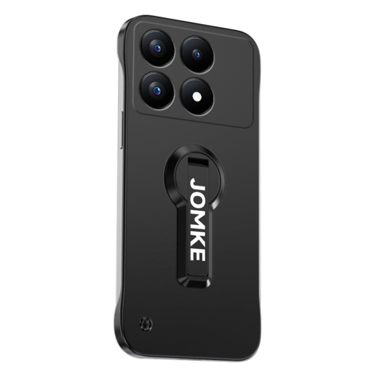 For Redmi K70 Pro Baking Varnish 360 Rotate Holder No Frame PC Phone Case(Black) - Xiaomi Cases by PMC Jewellery | Online Shopping South Africa | PMC Jewellery | Buy Now Pay Later Mobicred