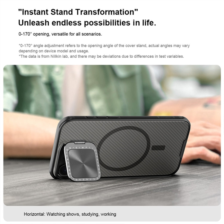 For iPhone 16 Pro NILLKIN CamShield Prop MagSafe Magnetic Translucent PC Phone Case(Black) - free shipping - PMC Jewellery - Order now!