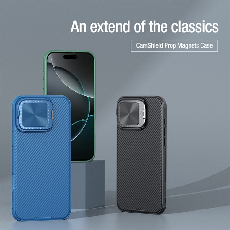 For iPhone 16 Pro NILLKIN CamShield Prop MagSafe Magnetic PC Phone Case(Blue) - free shipping - PMC Jewellery - Order now!