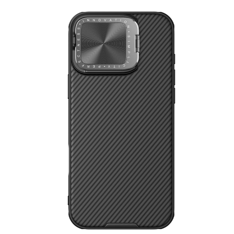 For iPhone 16 Pro Max NILLKIN Black Mirror Prop CD Texture Mirror Phone Case(Black) - free shipping - PMC Jewellery - Order now!