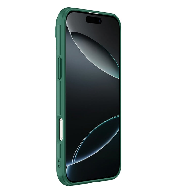For iPhone 16 Pro Max NILLKIN Black Mirror Prop CD Texture Mirror Phone Case(Green) - free shipping - PMC Jewellery - Order now!