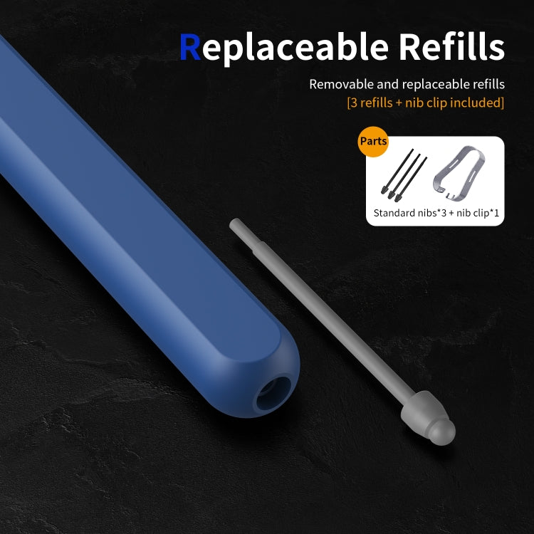 For Samsung Galaxy Z Fold6 / 5 / 4 / 3 Electromagnetic Stylus Pen with Pen Slot(Blue) - Stylus Pen by PMC TechLife | Online Shopping South Africa | PMC TechLife | Buy Now Pay Later Mobicred