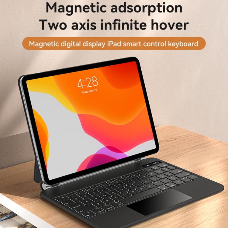 For iPad Pro 12.9 2020 / 2018 Yesido Dual-sided Clip Digital Display Magnetic Keyboard Leather Case(Black) - free shipping - PMC Jewellery - Order now!