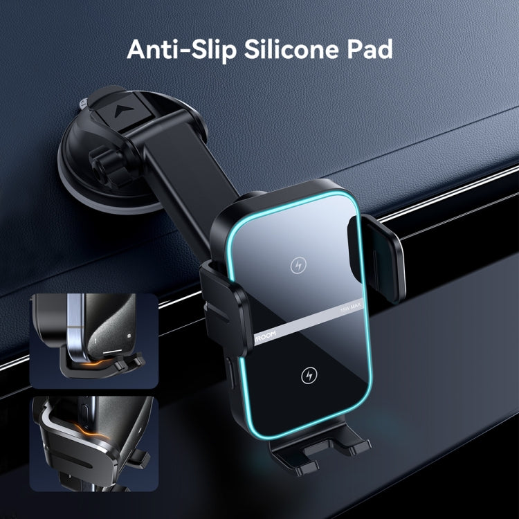 JOYROOM JR-ZS246S Car Instrument Platform Wireless Charger Phone Holder(Black) - free shipping - PMC Jewellery - Order now!