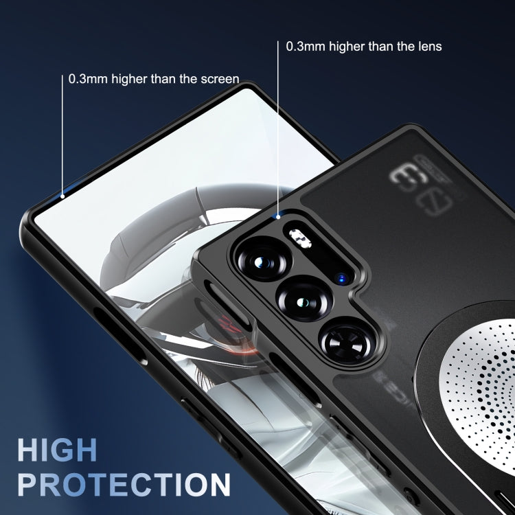 For ZTE nubia Red Magic 9 Pro / 9S Pro Heat Dissipation Aromatherapy MagSafe Holder Phone Case(Black) - ZTE Cases by PMC TechLife | Online Shopping South Africa | PMC TechLife | Buy Now Pay Later Mobicred