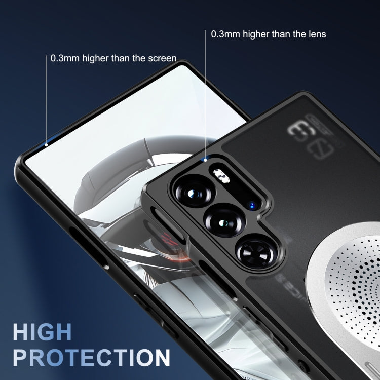 For ZTE nubia Red Magic 9 Pro / 9S Pro Heat Dissipation Aromatherapy MagSafe Holder Phone Case(Silver) - ZTE Cases by PMC TechLife | Online Shopping South Africa | PMC TechLife | Buy Now Pay Later Mobicred