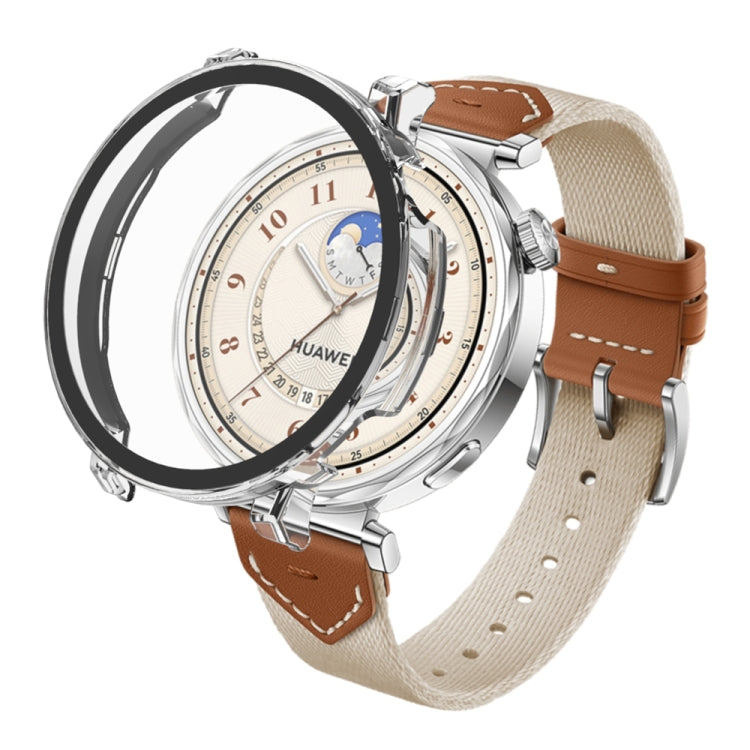 For Huawei Watch GT 5 41mm Tempered Glass Film Integrated PC Watch Protective Case(Midnight Blue) - Watch Cases by PMC TechLife | Online Shopping South Africa | PMC TechLife | Buy Now Pay Later Mobicred