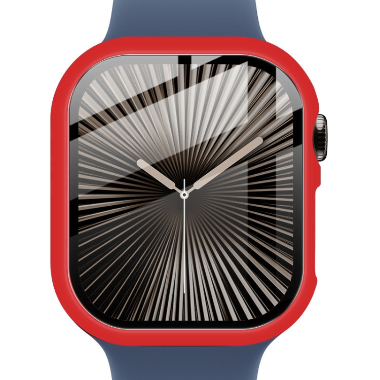 For Apple Watch Series 10 42mm imak Integrated Watch Case with Film(Red) - free shipping - PMc TechLife - Order now!