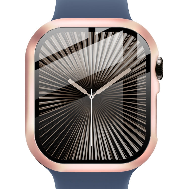 For Apple Watch Series 10 42mm imak Integrated Watch Case with Film(Rose Gold) - free shipping - PMc TechLife - Order now!