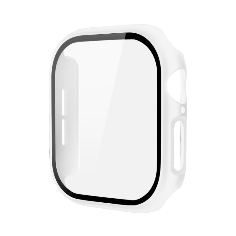 For Apple Watch Series 10 46mm imak Integrated Watch Case with Film(White) - Watch Cases by imak | Online Shopping South Africa | PMc TechLife | Buy Now Pay Later Mobicred