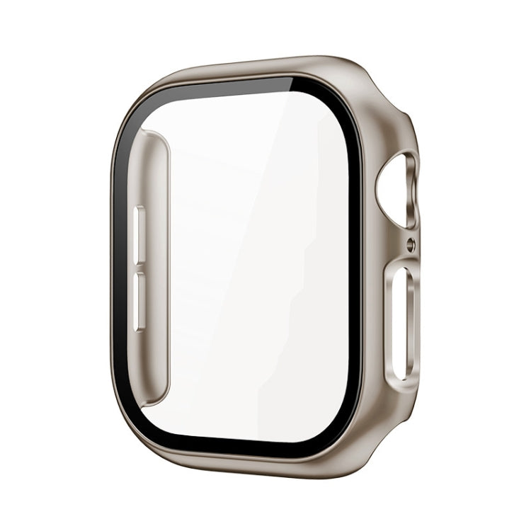 For Apple Watch Series 10 46mm imak Integrated Watch Case with Film(Titanium Gold) - free shipping - PMc TechLife - Order now!