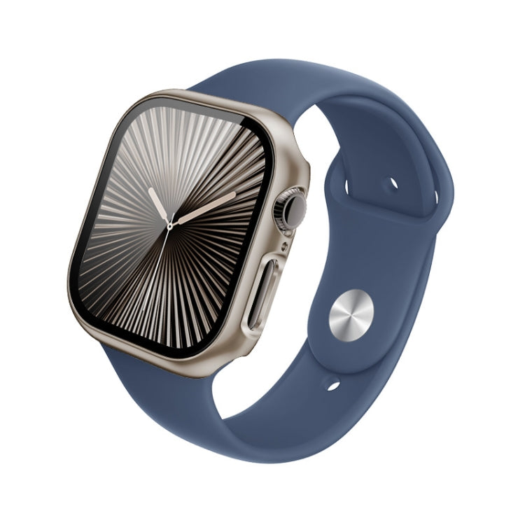 For Apple Watch Series 10 46mm imak Integrated Watch Case with Film(Titanium Gold) - free shipping - PMc TechLife - Order now!