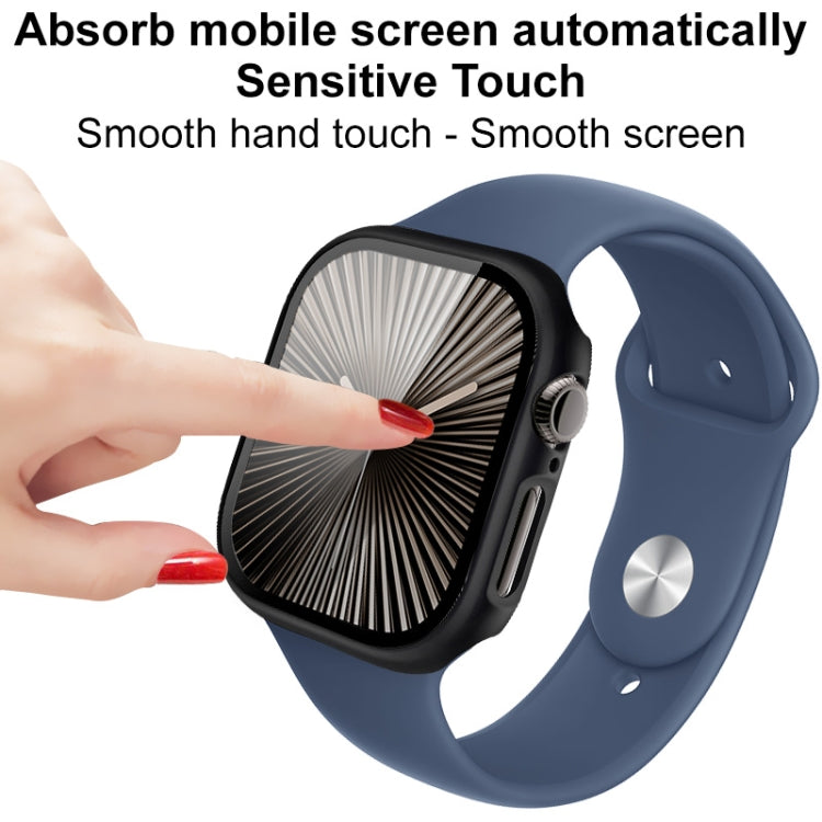 For Apple Watch Series 10 42mm imak Integrated Watch Case with Film(Black) - free shipping - PMc TechLife - Order now!